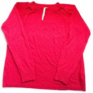 Bellatrix Red Angora Blend Sweater Women’s Small Soft Knit Long Sleeve Pullover